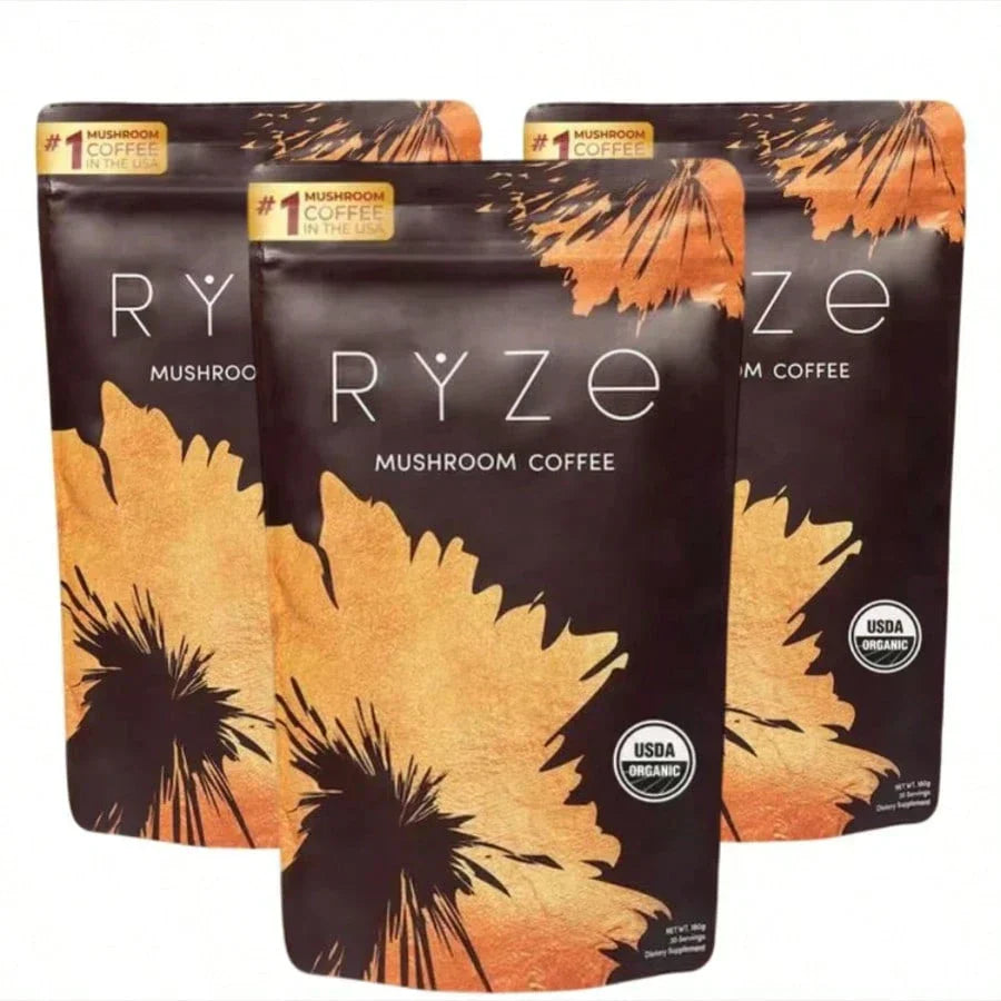 RYZE Mushroom Coffee Starter Kit 3-Pack