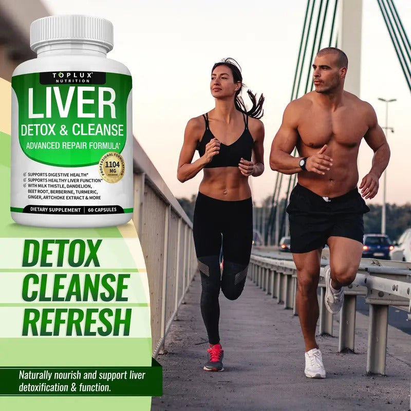 Toplux Liver Cleanse Detox & Repair Supplement | 60 Capsules