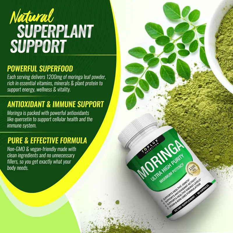 Toplux Moringa Capsules 1200mg – 90 Capsules