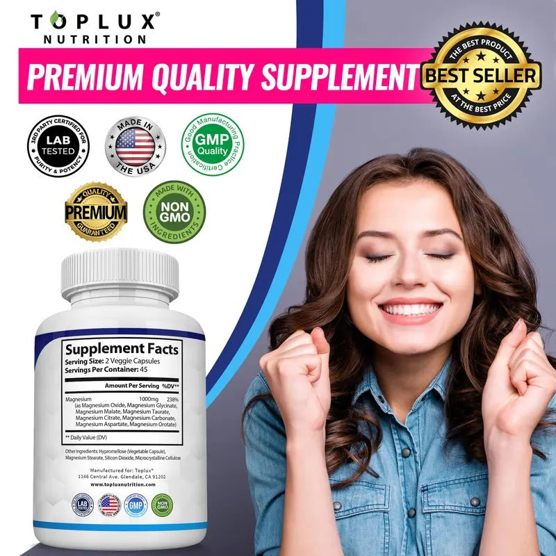 Toplux Magnesium Complex for Stress Relief 1000mg