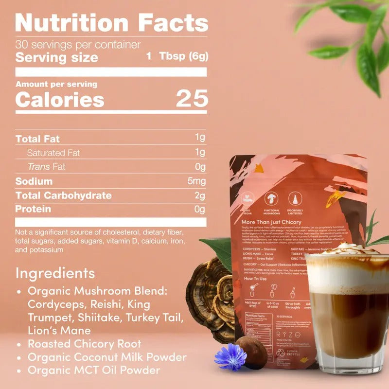RYZE Mushroom Chicory for Energy & Focus