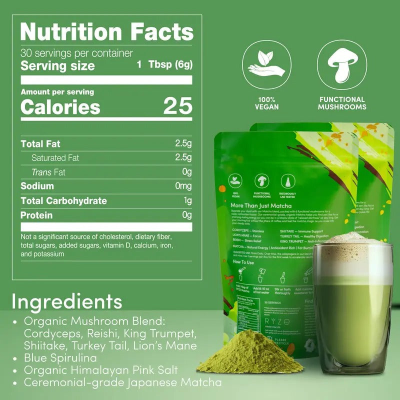 RYZE Matcha for Energy & Focus