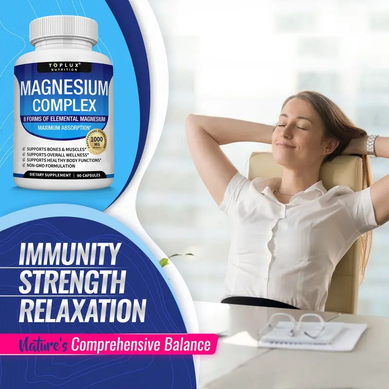 Toplux Magnesium Complex for Stress Relief 1000mg