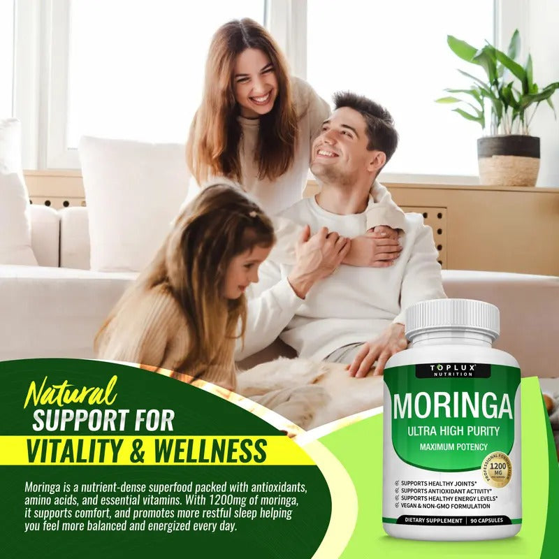 Toplux Moringa Capsules 1200mg – 90 Capsules