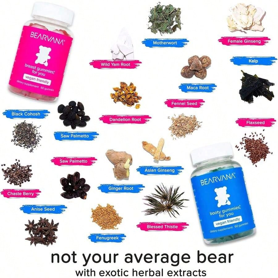 BEARVANA Berry Gummies for Women | All-in-One Multivitamin, 2-Pack