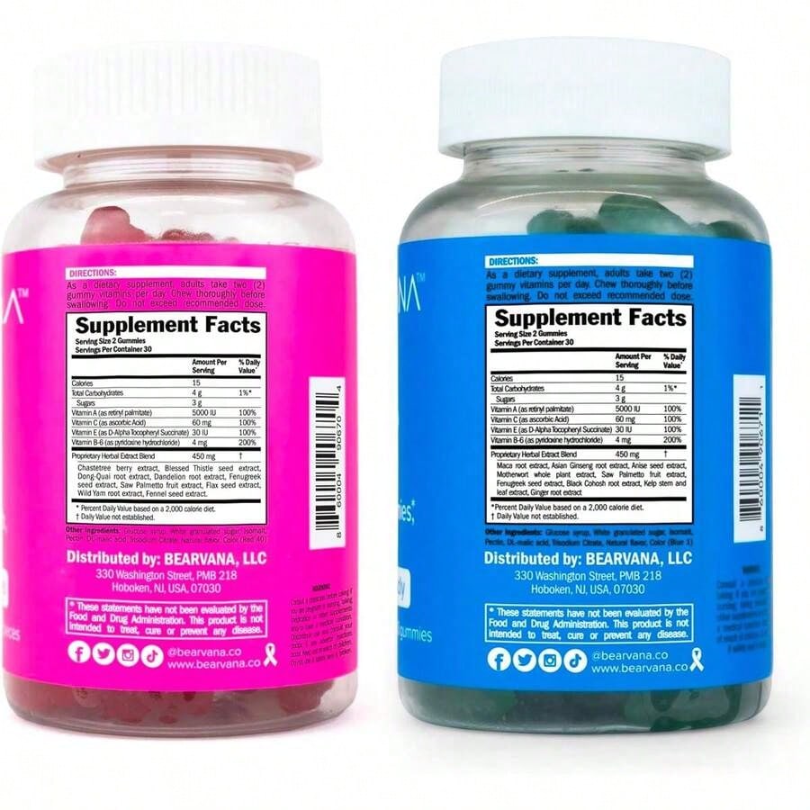 BEARVANA Berry Gummies for Women | All-in-One Multivitamin, 2-Pack