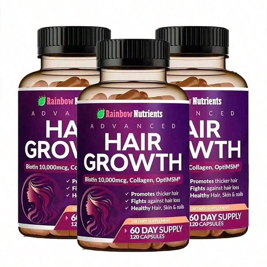 Miriyalyad 24-in-1 Hair Growth Vitamins | Biotin, Collagen & MSM, 60 Day Supply