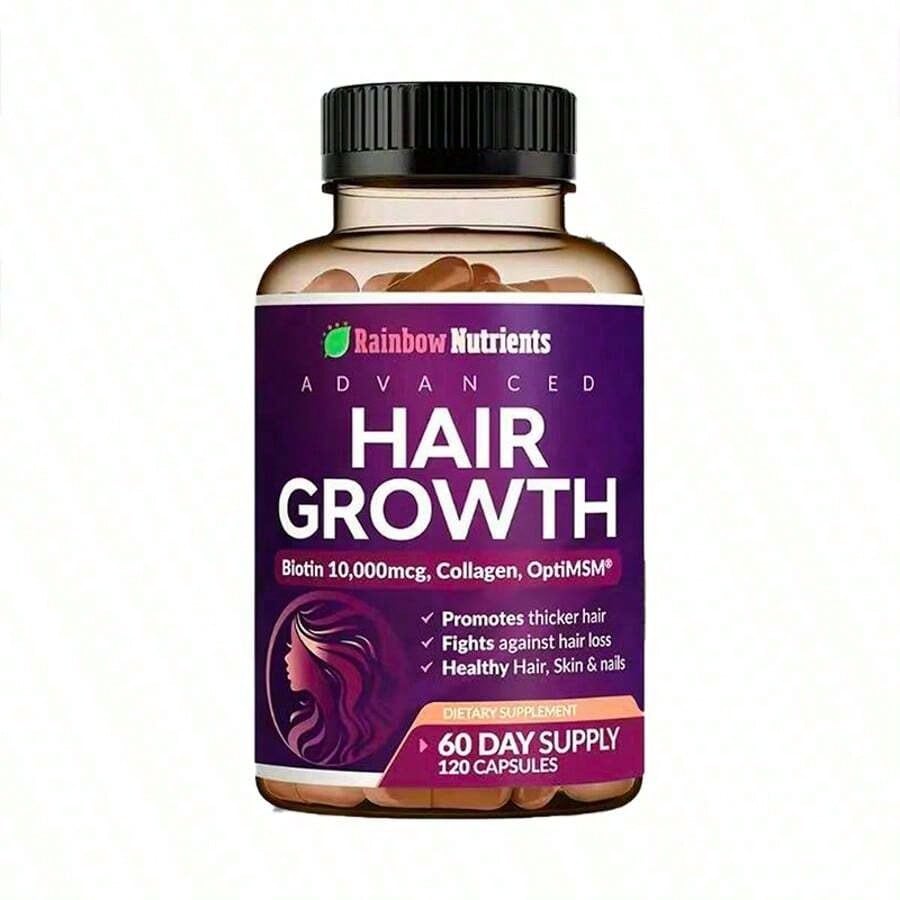 Miriyalyad 24-in-1 Hair Growth Vitamins | Biotin, Collagen & MSM, 60 Day Supply