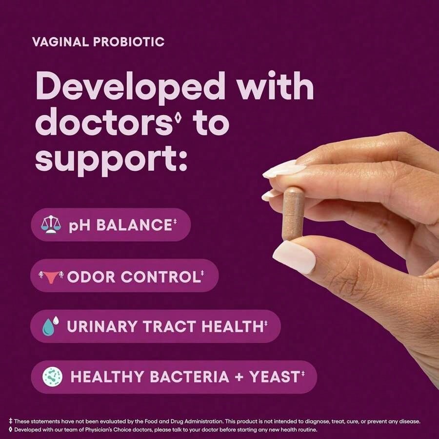 Physician’s CHOICE Probiotics for Women | PH Balance & Feminine Health, 30 CT