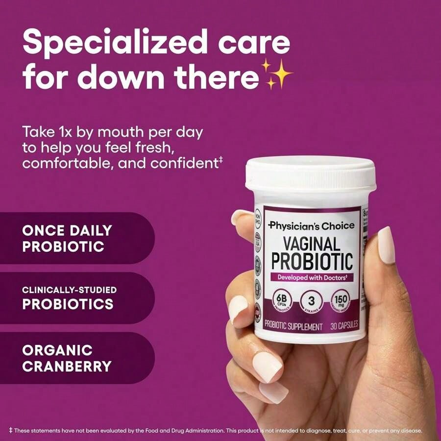 Physician’s CHOICE Probiotics for Women | PH Balance & Feminine Health, 30 CT