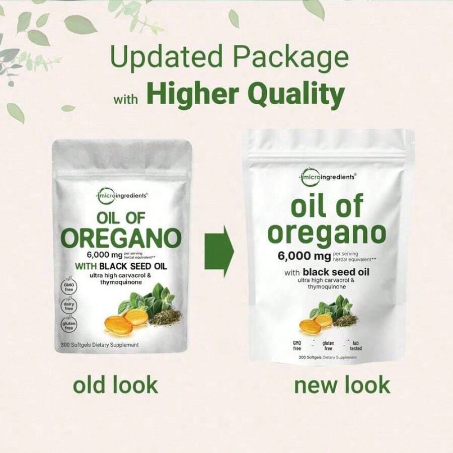 Top Grade Oregano Black Seed Oil Blend