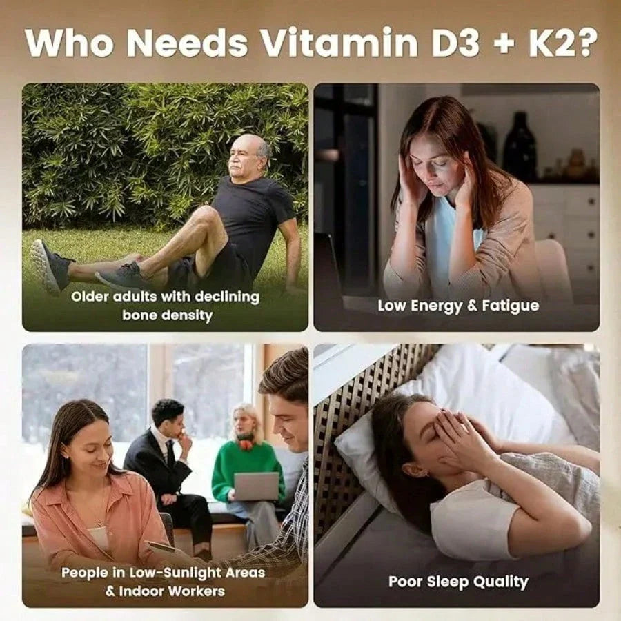 VEV Vitamin D3 K2 10000 | 2-in-1 Coconut Oil Softgels, 300 Count