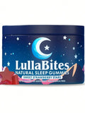LullaBites Natural Sleep Gummies | Melatonin-Free, Strawberry Stars, 30 Servings