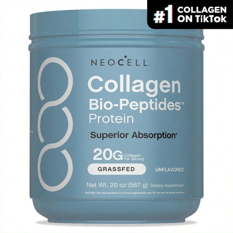 NeoCell Collagen Bio-Peptides Powder 20oz | Grass-Fed Protein Supplement