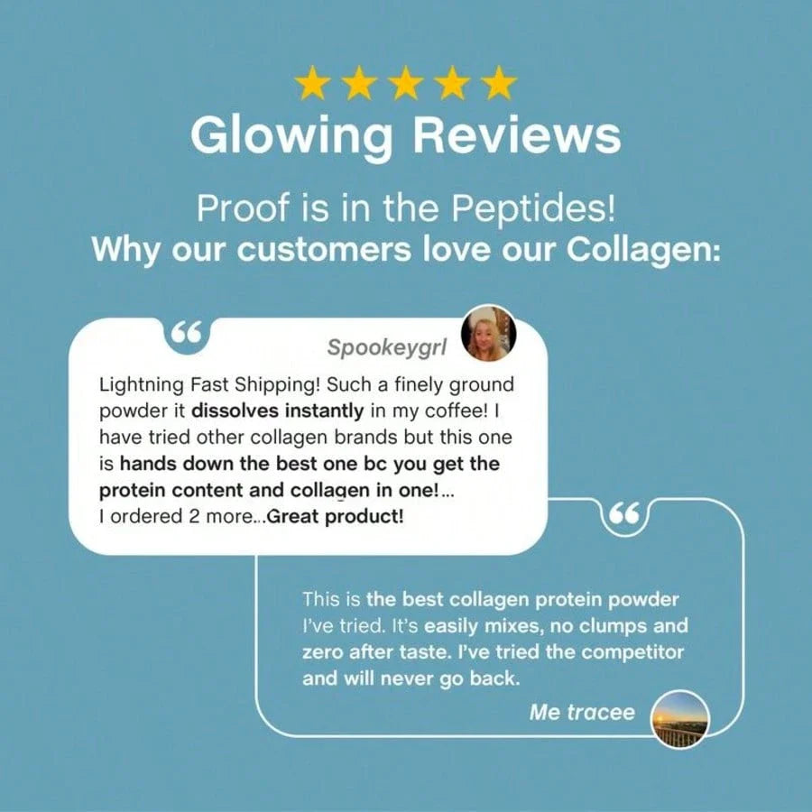 NeoCell Collagen Bio-Peptides Powder 20oz | Grass-Fed Protein Supplement