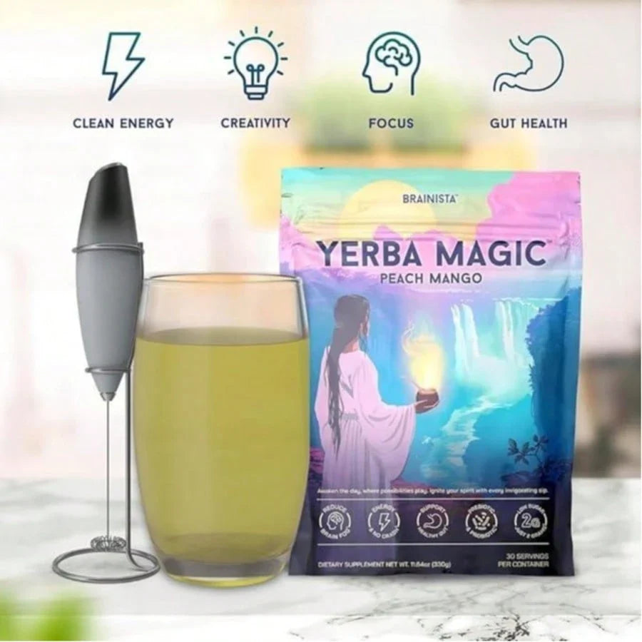 Yerba Mate Magic Instant Powder | Peach Mango, 30 Servings