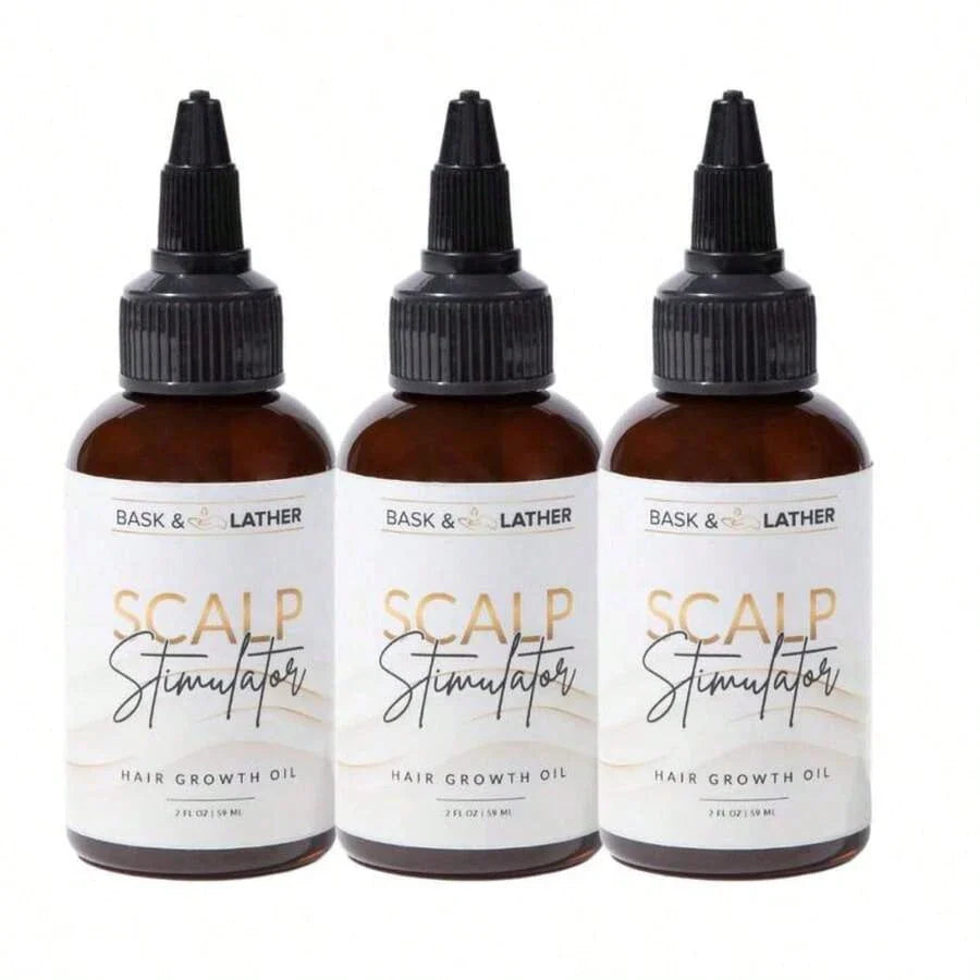 Bask & Lather Scalp Stimulator | Rosemary & Mint Hair Growth Oil