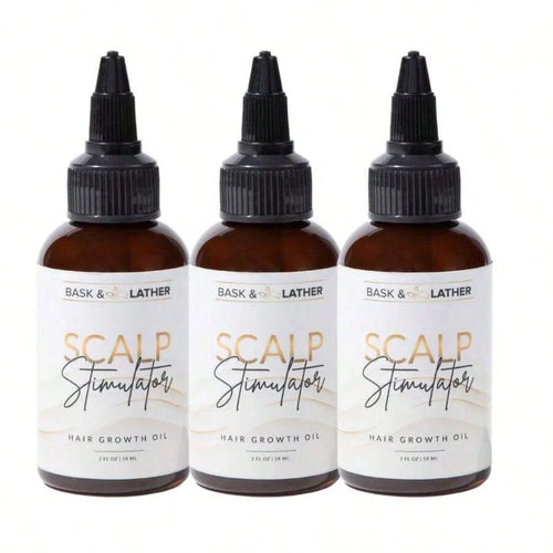 Bask & Lather Scalp Stimulator | Rosemary & Mint Hair Growth Oil