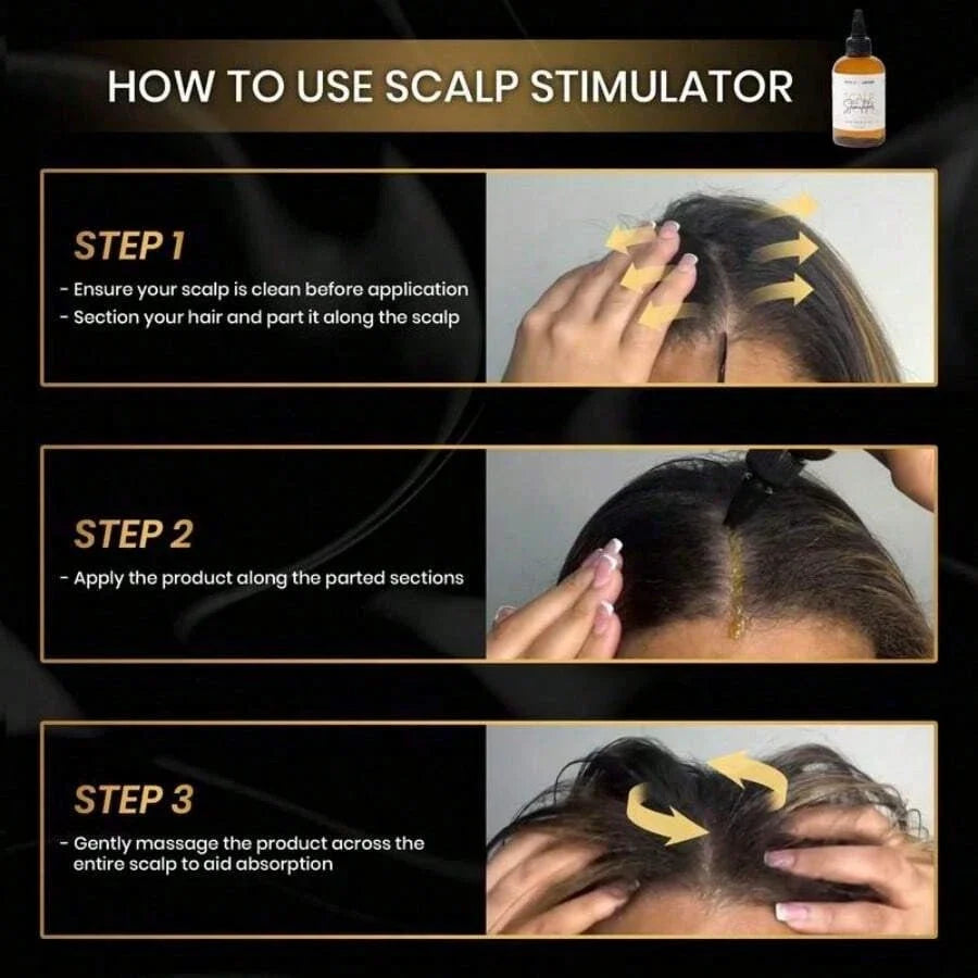 Bask & Lather Scalp Stimulator | Rosemary & Mint Hair Growth Oil