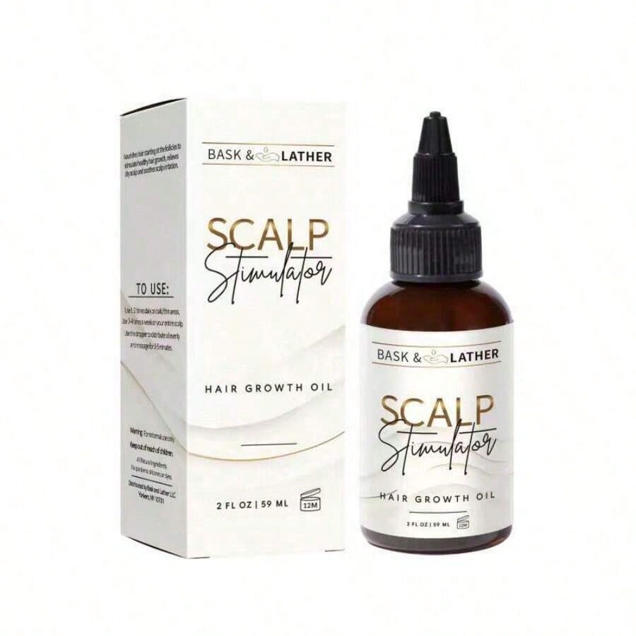 Bask & Lather Scalp Stimulator | Rosemary & Mint Hair Growth Oil