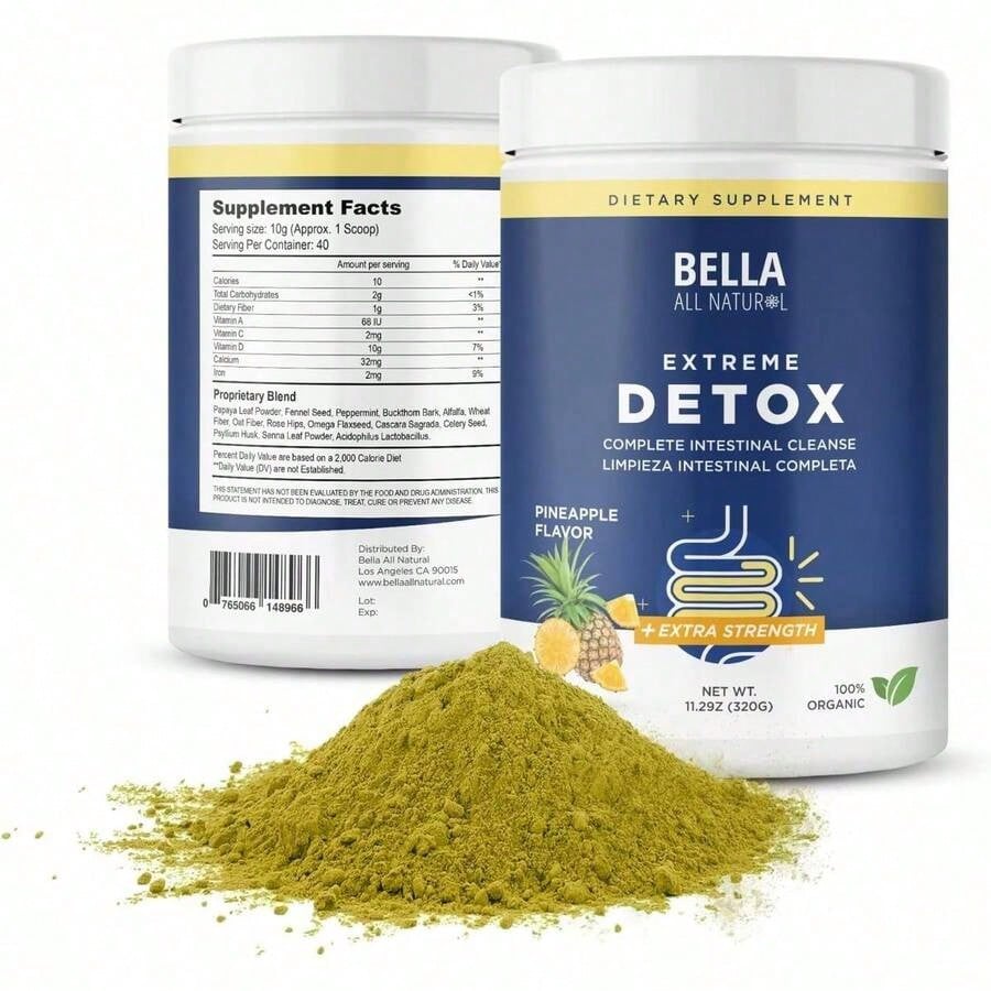 Bella AllNatural Wellness Bundle | Skinny Coffee & Detox Powder, 2 Pack
