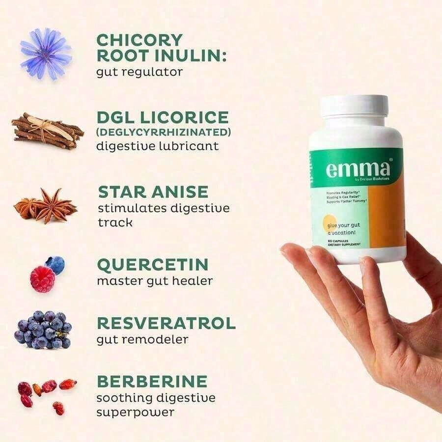 Emma Gut Restore 2-Pack: Your Daily Dose Of Digestive Comfort No More Digestive Troubles!