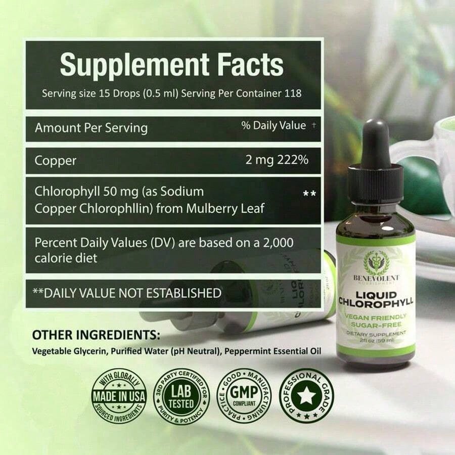 Miriyalyad Chlorophyll Drops 59ml | Detox, Immune & Internal Deodorizer