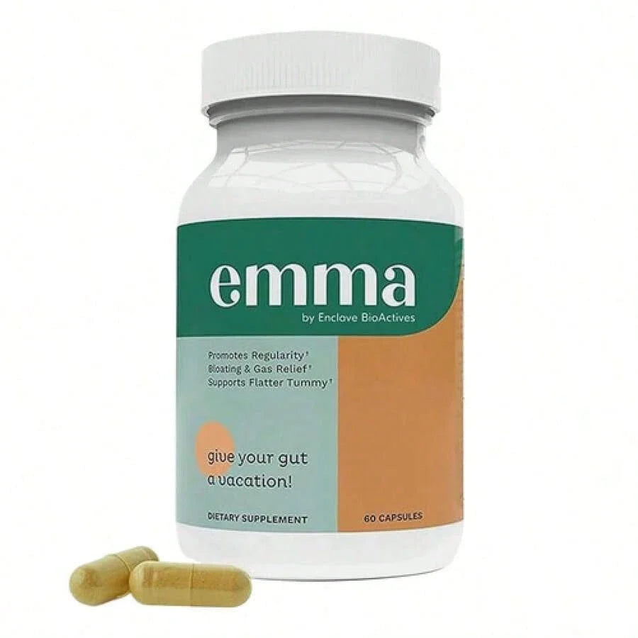 Emma Gut Health Supplement 3-Pack | Digestive & Bloating Support, 60 Capsules Each