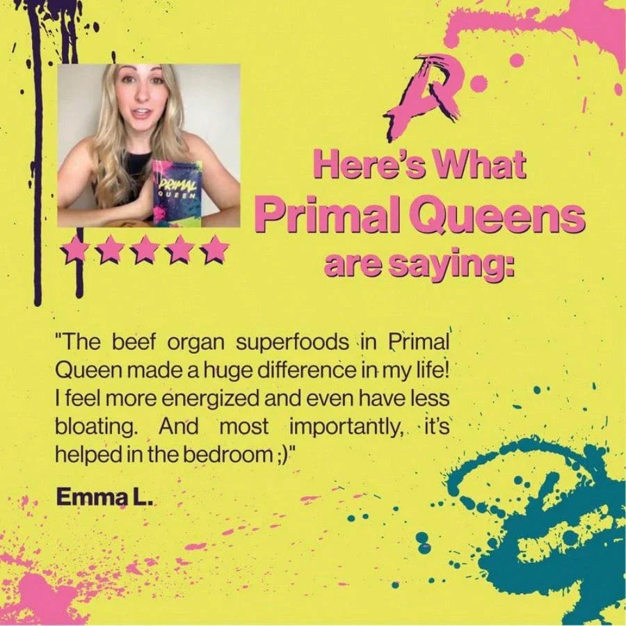 PrimalQueen Women’s Beef Organ Supplement | Hormone & Energy Support, 60 Count