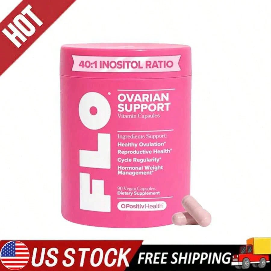 FLO Ovarian Health Support Hormone Balance Supplement For Women 90 Vegan Capsule