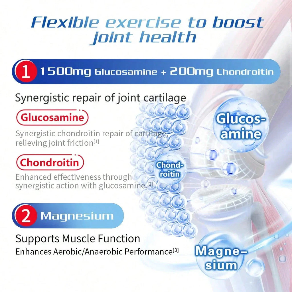 [Joint Health]Move Free Men's Advanced 7-In-1 Supplement | Glucosamine & Essential Nutrients For Joint, Muscle & Energy Health, 120ct