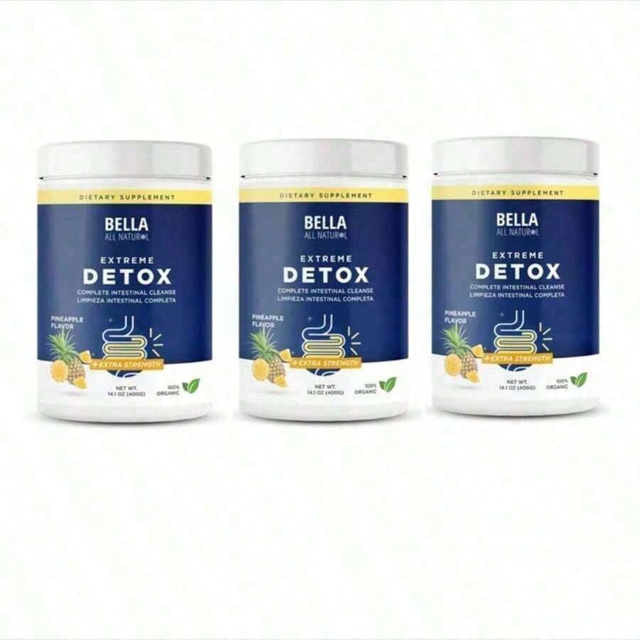 Bella Pineapple Colon Cleanse – High Fiber Detox Powder For Digestive Health & Gut Support| 400g| 40 Servings