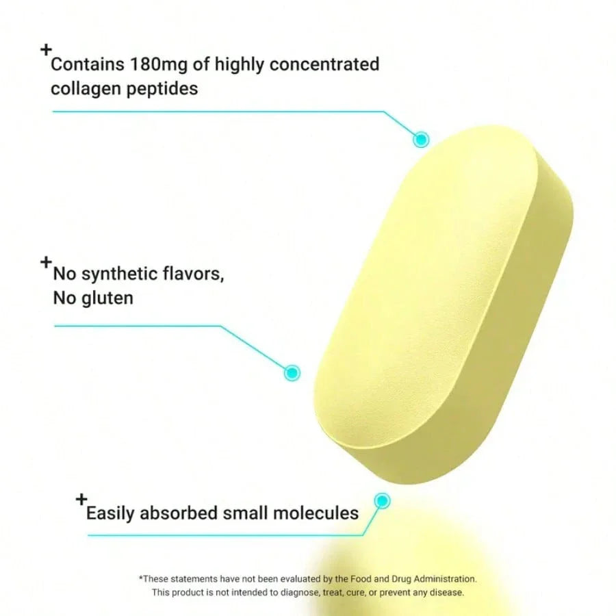 Collagen Peptide Multivitamin Supplement, With Vitamin D3, C, E, B Complex, Probiotics & Minerals, All-In-One Daily Collagen Pills For Adults, 60 Tablets