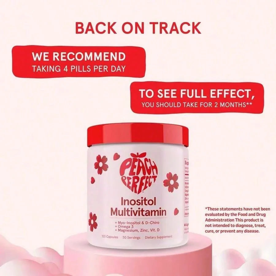 Inositol Powder Multivitamin, Pink Lemonade Flavor – 4g Myo & D-Chiro Inositol, DIM, Zinc, Magnesium Glycinate, Vitamin D3 – Supports Women's Health, Cycle, Energy[Free Shipping ]
