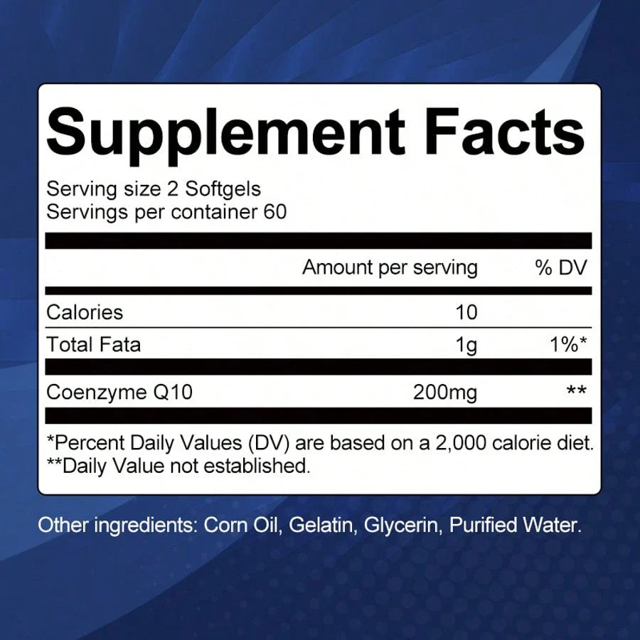 CATFIT CoQ-10 Capsules High Absorption | Coenzyme Q10 Support Heart Healthy Antioxidant - Vegetarian 120CT
