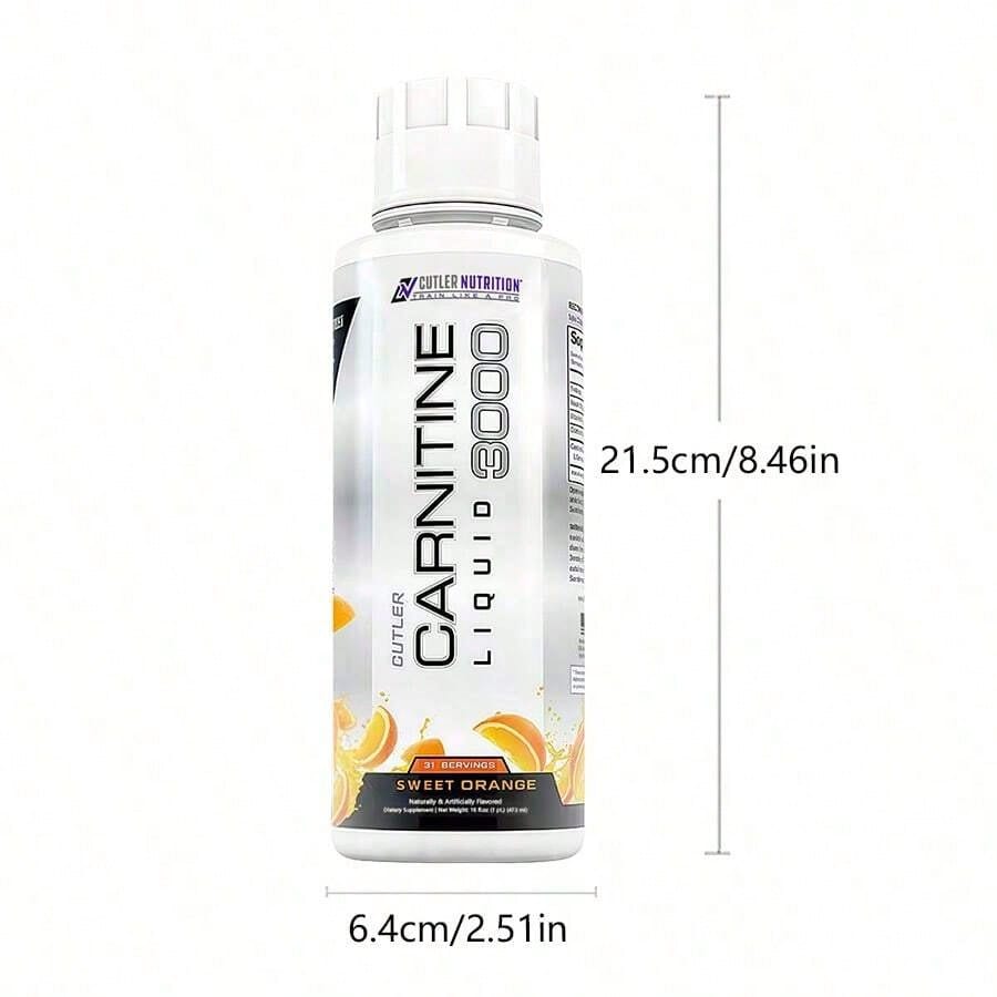 Cutler Nutrition Liquid L-Carnitine Supplement With Acetyl L-Carnitine & L-Carnitine Tartrate Forms - Pre Workout Formula For Optimal Absorption, Energy & Muscle Support, Buzz'in Orange Flavor[Free Shipping ](2026 Latest Version)