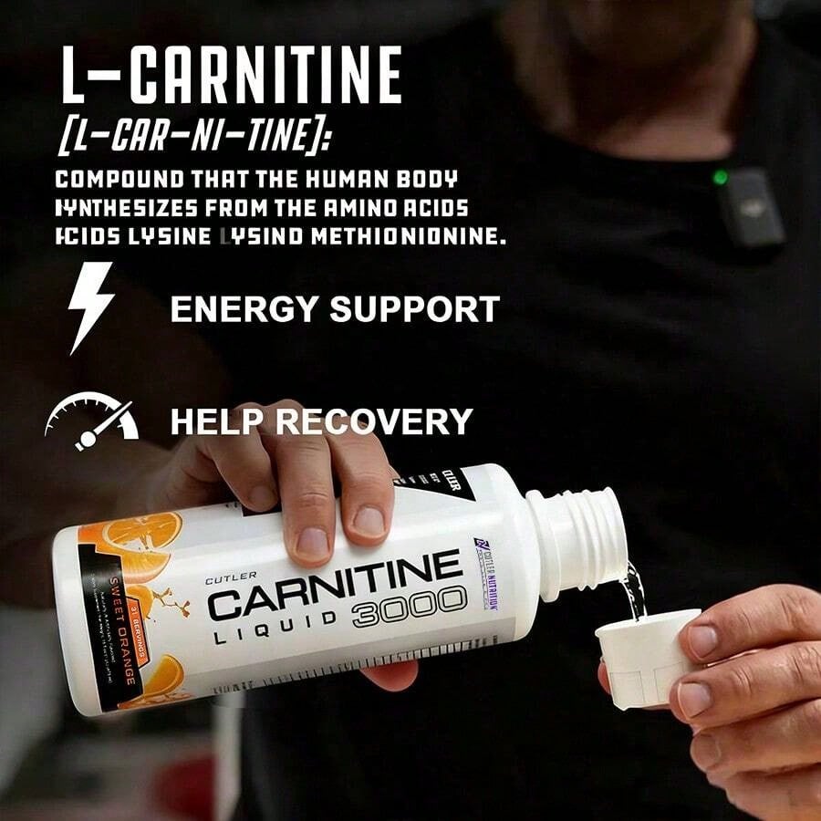 Cutler Nutrition Liquid L-Carnitine Supplement With Acetyl L-Carnitine & L-Carnitine Tartrate Forms - Pre Workout Formula For Optimal Absorption, Energy & Muscle Support, Buzz'in Orange Flavor[Free Shipping ](2026 Latest Version)