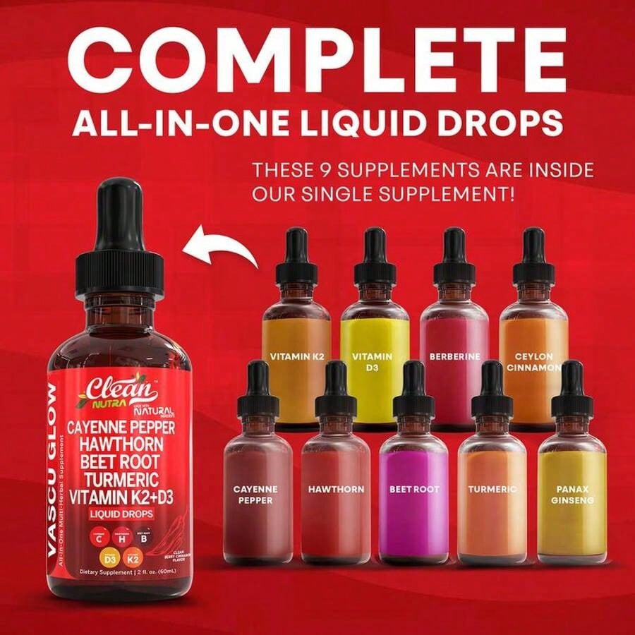 Fire & Vitality Drops - Cayenne+Hawthorn+Organic Beetroot For Circulation & Energy