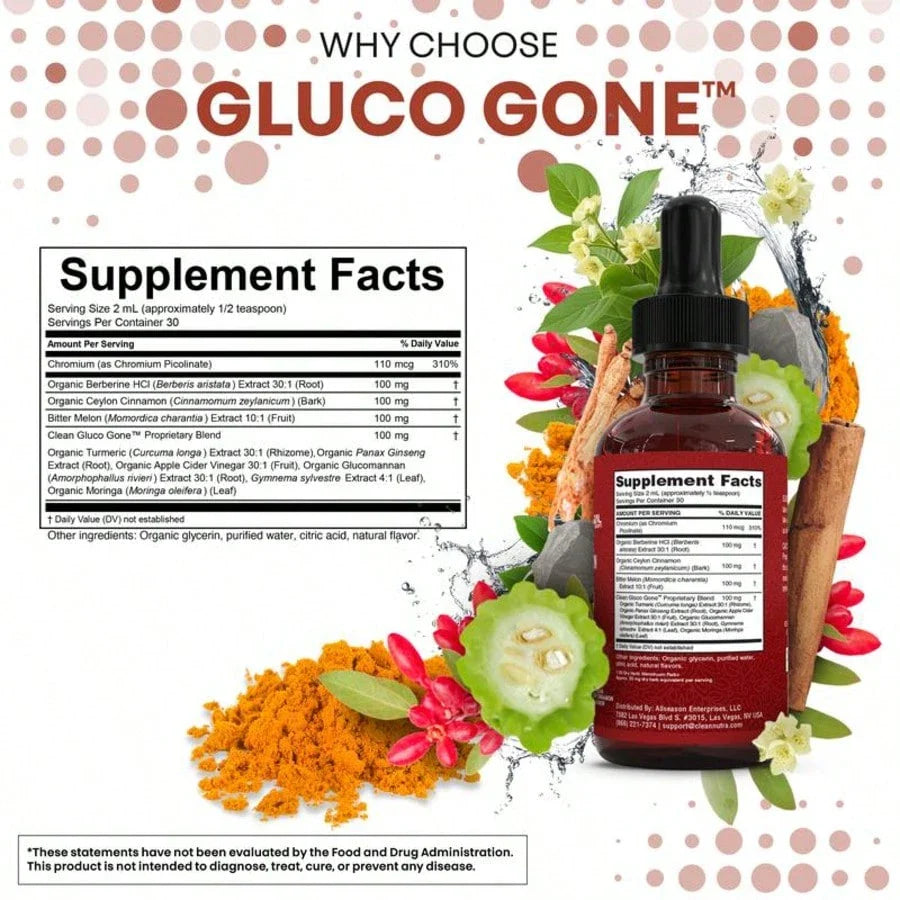 Free Shipping - Organic Ceylon Cinnamon Berberine Liquid Drops Supplement With Bitter Melon Extract, Glucomannan, Gymnema, Chromium, Turmeric, Organic Panax Ginseng, Daily Healthy, For Women, For Man