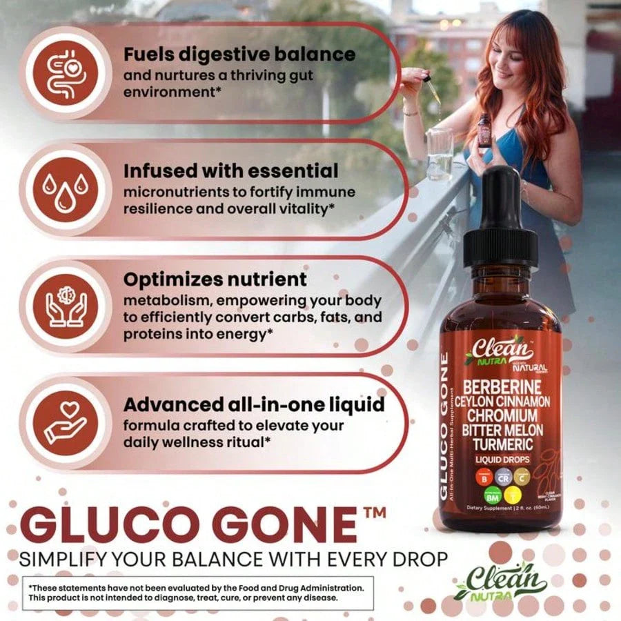 Free Shipping - Organic Ceylon Cinnamon Berberine Liquid Drops Supplement With Bitter Melon Extract, Glucomannan, Gymnema, Chromium, Turmeric, Organic Panax Ginseng, Daily Healthy, For Women, For Man