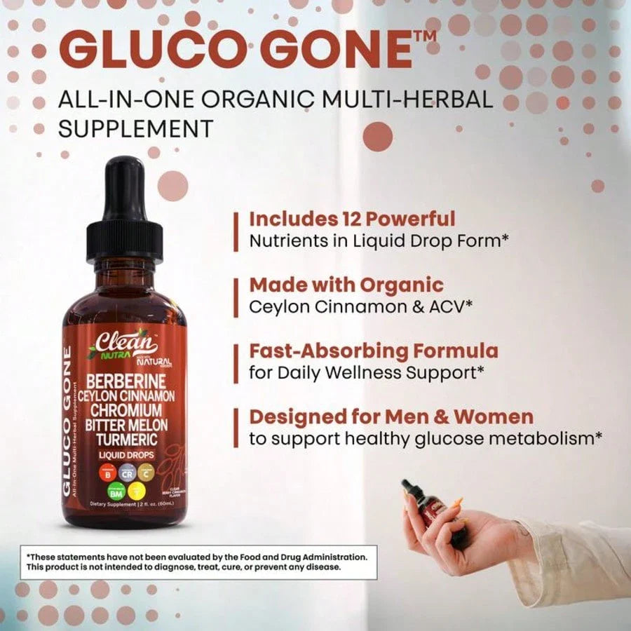 Free Shipping - Organic Ceylon Cinnamon Berberine Liquid Drops Supplement With Bitter Melon Extract, Glucomannan, Gymnema, Chromium, Turmeric, Organic Panax Ginseng, Daily Healthy, For Women, For Man