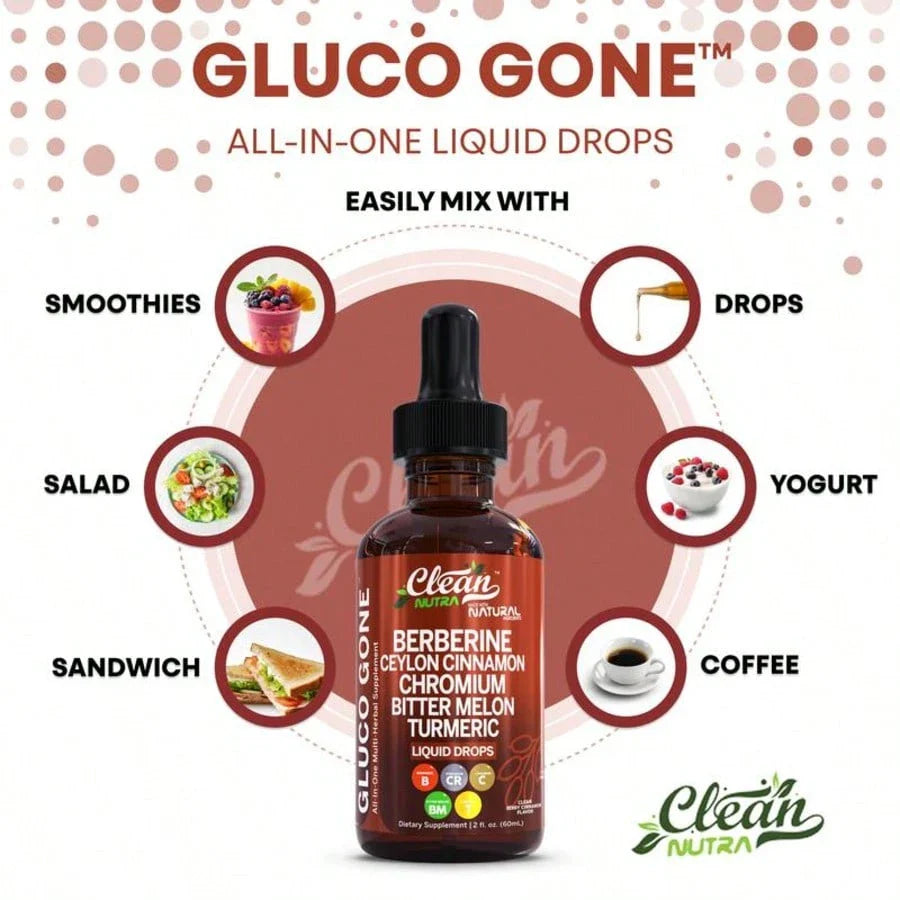 Free Shipping - Organic Ceylon Cinnamon Berberine Liquid Drops Supplement With Bitter Melon Extract, Glucomannan, Gymnema, Chromium, Turmeric, Organic Panax Ginseng, Daily Healthy, For Women, For Man