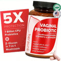 HerAure Women's Probiotics - PH Balance, Odor Control, Flora Health,Moistening, Tightening - With 7 Billion CFU Probiotic, Prebiotic, 7-In-1 Mushroom Blend,Cranberry, Pineapple,60 Capsules