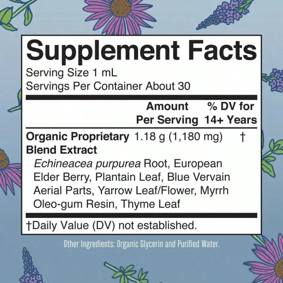 MaryRuths Lymphatic Support Herbal Blend Liquid Drops - USDA Organic - Echinacea & Elderberry - Blue Vervain - Vegan - 30 Servings, Free Shipping, For Women, For Men, Dietary Supplement