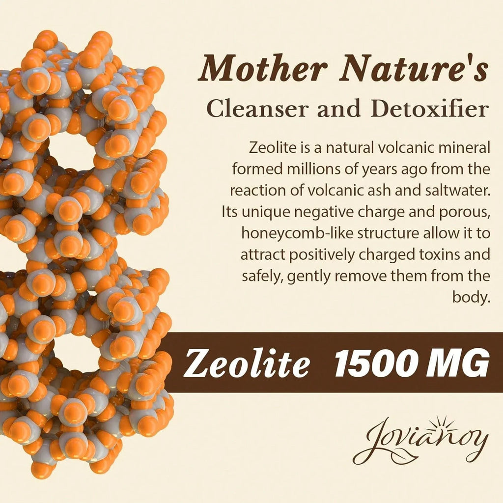 Zeolite Detox Capsules, Organic Activated Charcoal, Bentonite Clay, 1-2 µm Clinoptilolite, Maximum Absorption, Gut Liver Detox Cleanse Full Body For Women Men, 90 Capsules, Free Shipping