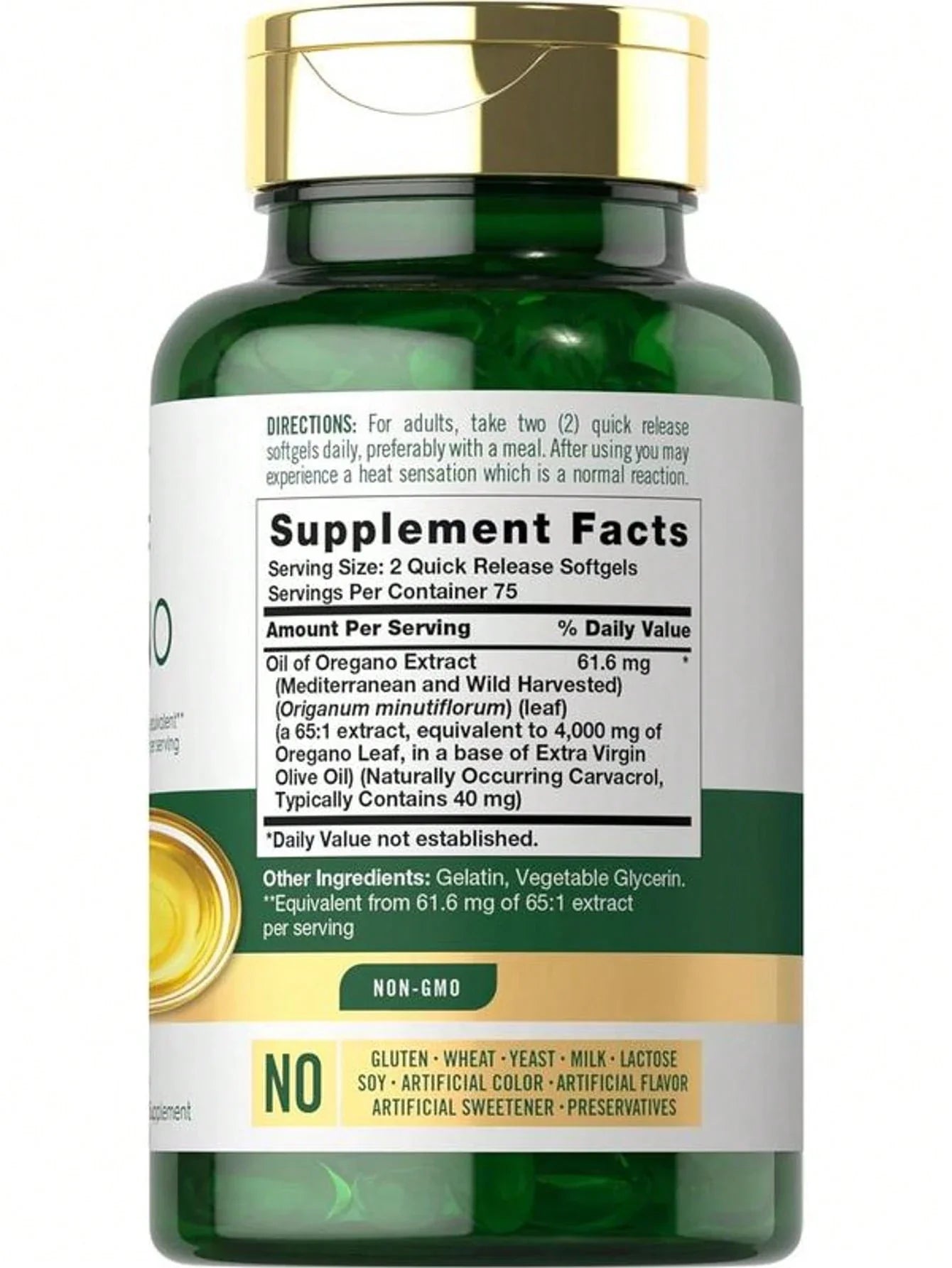 Carlyle Oregano Oil 4000mg Supplement | 150 Softgel Capsules | Contains Carvacrol | Non-GMO & Gluten Free Formula  Healthy Care